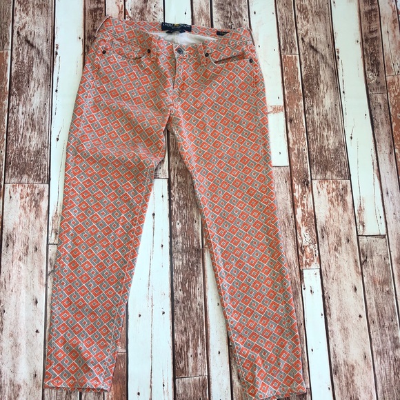 Lucky Brand Denim - Lucky Brand Charlie Capri L Print Printed Denim
